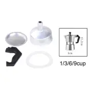 Aluminium Funnel Filter Replacement, Coffee Maker Pot Funnel, Espresso Maker