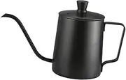 1pc Stainless Kettle Teapot for Hot Cold Beverages Black Easy to Use for Home Brewing