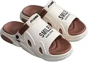[UxicRuya] Men's Slide Sandals, Thick-soled Beach Slides, for Pool, Dating, Travel, Walking