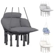 Outsunny Hanging Hammock Chair with Cushion, Macrame Swing Chair
