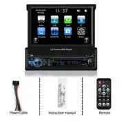 Bluetooth Single DIN 7" Car Player Stereo MP5 Flip Out Touch Screen FM Radio USB (for: Fiat)