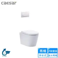 在飛比找momo購物網優惠-【CAESAR 凱撒衛浴】P排壁掛省水馬桶(CPT1503 