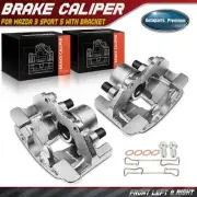 2x Front Driver & Passenger Disc Brake Caliper with Bracket for Mazda 3 Sport 5 (for: Mazda)
