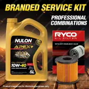 Ryco Oil Filter 5L APX10W40 Engine Oil Service Kit for Peugeot 206 CC 207 A7