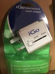 i Go Travel Adapter, International Adapter For US Europe, UK, & AU; New!