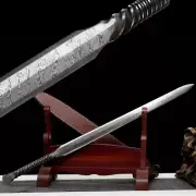 Tactical Straight Battle Ninja Weapon Zombie Apocalypse Damascus Steel Blade War