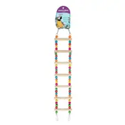 Parrot Wooden Block Ladder Swing Chew Toy 54x10CM Perch Hanging Biting Birds