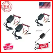 2Pc 12V Battery Charger and Maintainer with Short Circuit Protection and Smar...