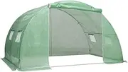 Walk-in Greenhouse, Outdoor Plant Hot House Gardening Greenhouses, Tunnel Green Houses with Roll-up Windows, Zippered Door, Heavy Duty Steel Frame, 8 m³ 2x4x2 m