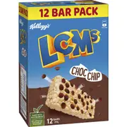 Kellogg's LCMs Choc Chip Rice Bubbles Snack Bars 12 pack