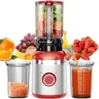 Slow Cold Press Masticating Juicer Machines for Whole Fruits & Vegetables, 4....