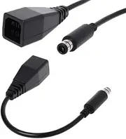 Original Fat Xbox 360 to Xbox 360E Power Supply Adapter Cable Lead - Use Old PSU on New 360E Console