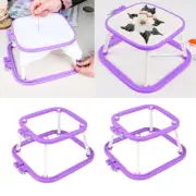 Double Layer Crosses Stitching Frame Adjustable Embroidery Hoop for Needleworks