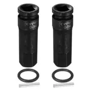 2pcs 1/2" Drive Impact Hex Bit Socket 20mm Metric CR-MO Steel Hexagonal Socket