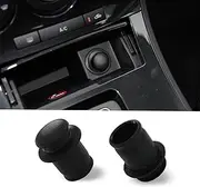 ASUBHA 2PCS Cigarette Lighter Cover, Car Lighter Plug Cover, Dustproof Waterproof Car Cigarette Lighter Socket Cap, Car Accessory Cigarette Lighter Dust Cover Universal Fit for Most Vehicles