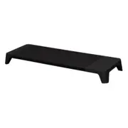 Pout Eyes8 3-in-1 Hub Monitor Stand Riser With Qi Wireless Charging Pad - Black