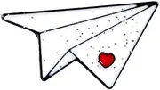 [DanLingJewelry] 5Pcs White Paper Plane Pins Enamel Red Heart Airplane Brooches Pins for Backpacks Hats Bags Decor, Metal, no gemstone