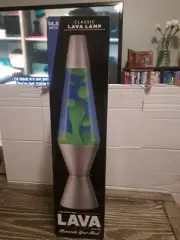 Lava Lite 2124 Classic 14.5-Inch Lava Lamp Green/Blue