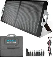 REACELL 100W Portable Solar Panel, 18V Foldable Solar Panel Charger, 23% High Efficiency Solar Panels with USB/DC/MC4 Output IP67 Waterproof for Outdoor Camping RV Trip