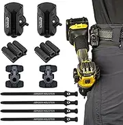 SPIDER Tool Holster Quad Tool Kit - 10 Piece Set for Carrying Tools and Organizing Drill Bits
