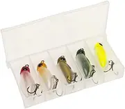 Fly Floating Fishing Lure, Realistic Fish Lures, Pencil Fishing Gear with Tackle Box Silent Floating Swimbait for Bass & Trout