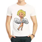 瑪麗蓮夢露T恤白色明星色短袖圓領衣服男女MARILYN MONROE TSHIRT