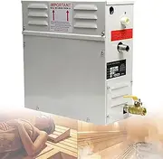 Commercial Self-Draining Steam Generator, Steam Shower Generator Kit 220V Sauna Steamer LED Waterproof Controller for Home SPA Bathroom Hotel Shower Bath,220V-8KW