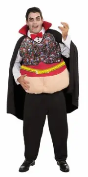 Forum Novelties Men's Count D Calories Funny Vampire Adult Costume - One Size