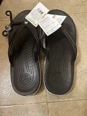 Crocs NEW Unisex Black Crocband Sandals Flip Flops Size M9/W11