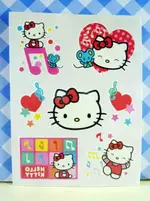 【震撼精品百貨】HELLO KITTY 凱蒂貓 KITTY貼紙-紋身貼紙-愛心音符 震撼日式精品百貨