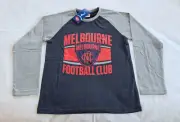Melbourne Demons AFL AF5926 W16 Boys Long Sleeve Supporter T Shirt Size 6 New