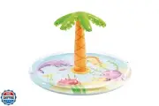 INTEX Palm Tree Inflatable Spray Pool: Vibrant Tropical Colors – Water Spraye