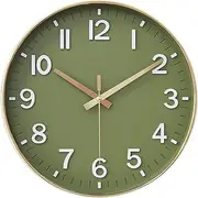 12inch Silent Wall Clocks Battery Operated, Non Ticking Quality Quartz Movement Wall Clock for Home Office Decor