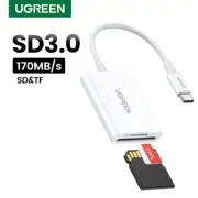 UGREEN Card Reader SD3.0 USB-C to SD MicroSD TF 2 in 1 USB-C For Macbook iPhone