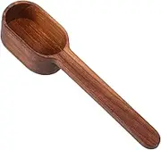 PRETYZOOM 1Pc Black Walnut Wood Measuring Spoon Cereal Scoop for Coffee Beans Tea Sugar More Kitchen Tool Smooth Surface Long Handle Design