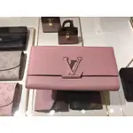 LV LOUIS VUITTON M61250 CAPUCINES 粉紅色 長夾