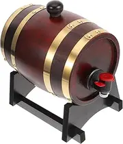 Cabilock 1set Wood Wine Dispenser for Storing Beer Whiskey Wine Elegant Bar Decor for Home Parties Restaurants Wineries Beverage Storage