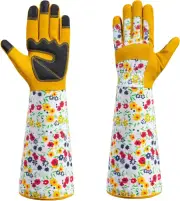 Gardening Gloves for Women,Long Sleeve Garden Rose Cactus Pruning Thorn-Proof Br