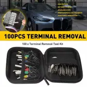 100x Pin Ejector Wire Extractor Auto Terminal Removal Connector Puller Tool Kit