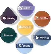 TORMEN 7 Pcs Air Cushion Makeup Sponges,Seven Star Cushion Powder Puff,Latex Free, Multi Shaped Blender Wet & Dry Beauty Tool Set,Suitable for All Cosmetics Foundation, BB Cream, Blush, Powder (Mixed)