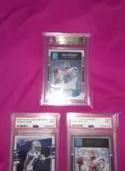 (3) Rc Dak Prescott 2016 OPTIC BGS 10 PRISTINE Rookie Psa 9 CEEDEE LAMB