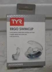 TYR Ergo Swim Nose Clip Clear Swimming Gear Training Flexible Bridge