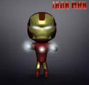 UNPAINTED Iron Man - Marvel Chibi Style 3D Printed Mini Figure BH
