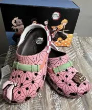 Crocs Demon Slayer Nezuko Clog CROCS Men Sz 10 Women Sz 12 NEW IN BOX