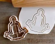Yoga Meditation Reflection Relax Pilates Chakra Core Asana Set Cookie Cutter