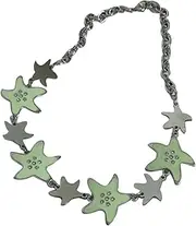 [KieTeiiK] Necklaces for Women, Irregular Five-pointed Star Snake Necklace Female Temperament Niche Design Collarbone Chain Student Simple Jewelry