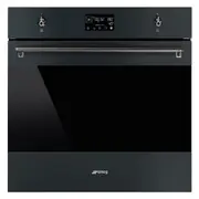 Smeg Classic 60cm Pyrolytic Steam Oven with Probe - Matte Black