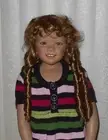 Wee 3 PRINCESS Doll Wig SIZE 21.5" AUBURN Long Sausage Roll Curls & Bangs NWT