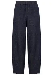 Eileen Fisher Tapered-leg Woven Trousers - Dark Blue - M (UK 14-16 / L) M (UK 14-16 / L)