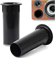 Kalevel 2 Pcs 2 Inch Speaker Port Tube Subwoofer Port Tube Bass Reflex Port Tube Subwoofer Box Parts Replacement Accessories for Speaker Box